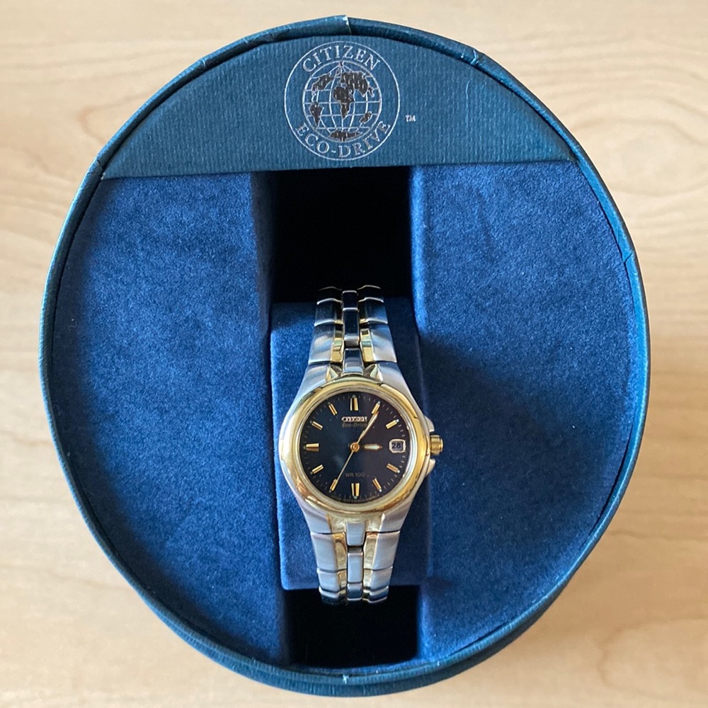 Citizen eco drive watch ladies in original box works